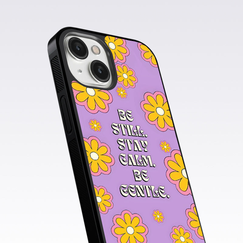 Yellow Flowers With Quotes Glass Case For OnePlus 9 Pro