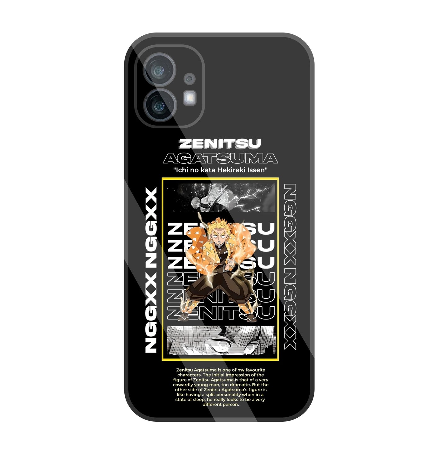 Zenitsu Anime Glass Case For Nothing Phone 1