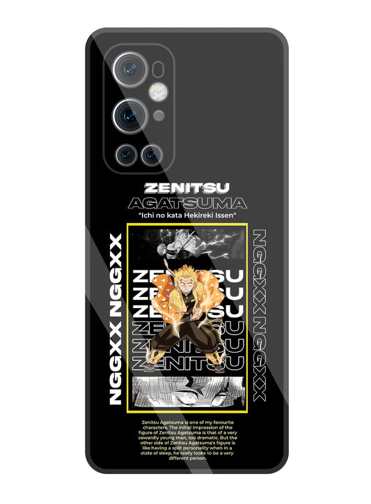 Zenitsu Anime Glass Case For OnePlus 9 Pro