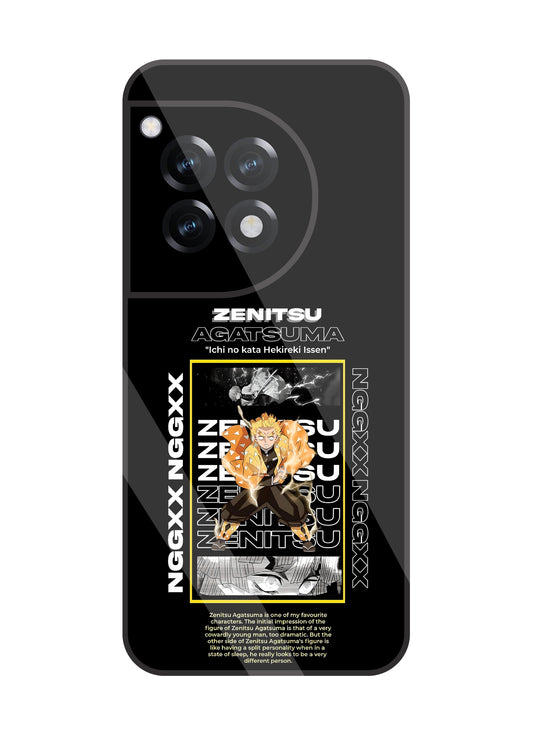 Zenitsu Anime Glass Case For OnePlus 12R