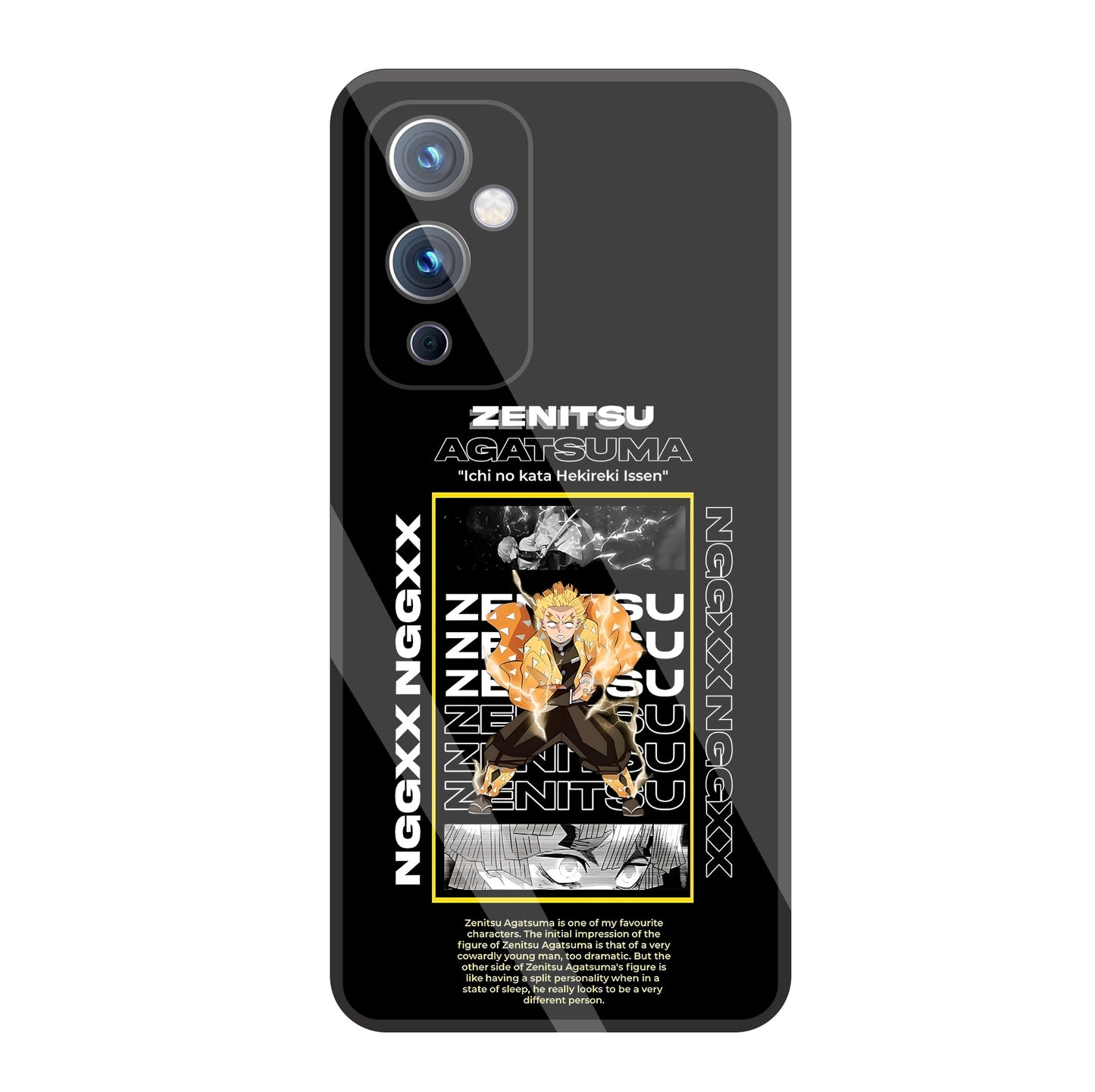 Zenitsu Anime Glass Case For OnePlus 9