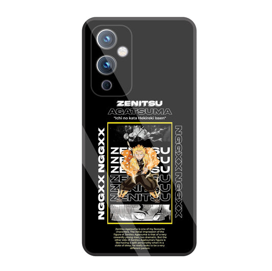 Zenitsu Anime Glass Case For OnePlus 9