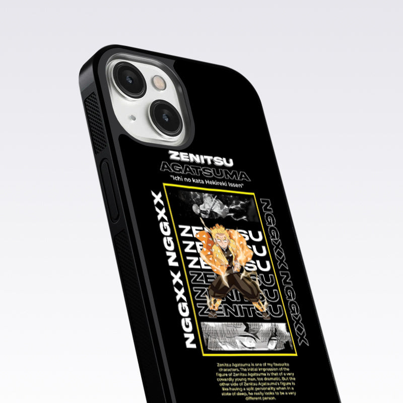 Zenitsu Anime Glass Case For OnePlus 9