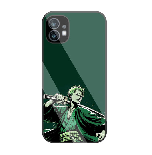 Zoro Anime Glass Case For Nothing Phone 1