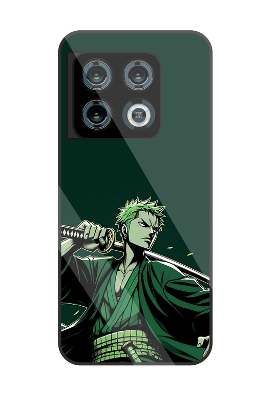 Zoro Anime Glass Case For OnePlus 10 Pro