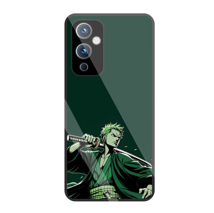Zoro Anime Glass Case For OnePlus 9