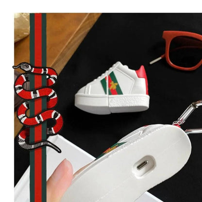 WHITE SNEAKER SILICONE AIRPODS CASE COVER FOR AIRPODS PRO AND AIRPODS 1/2
