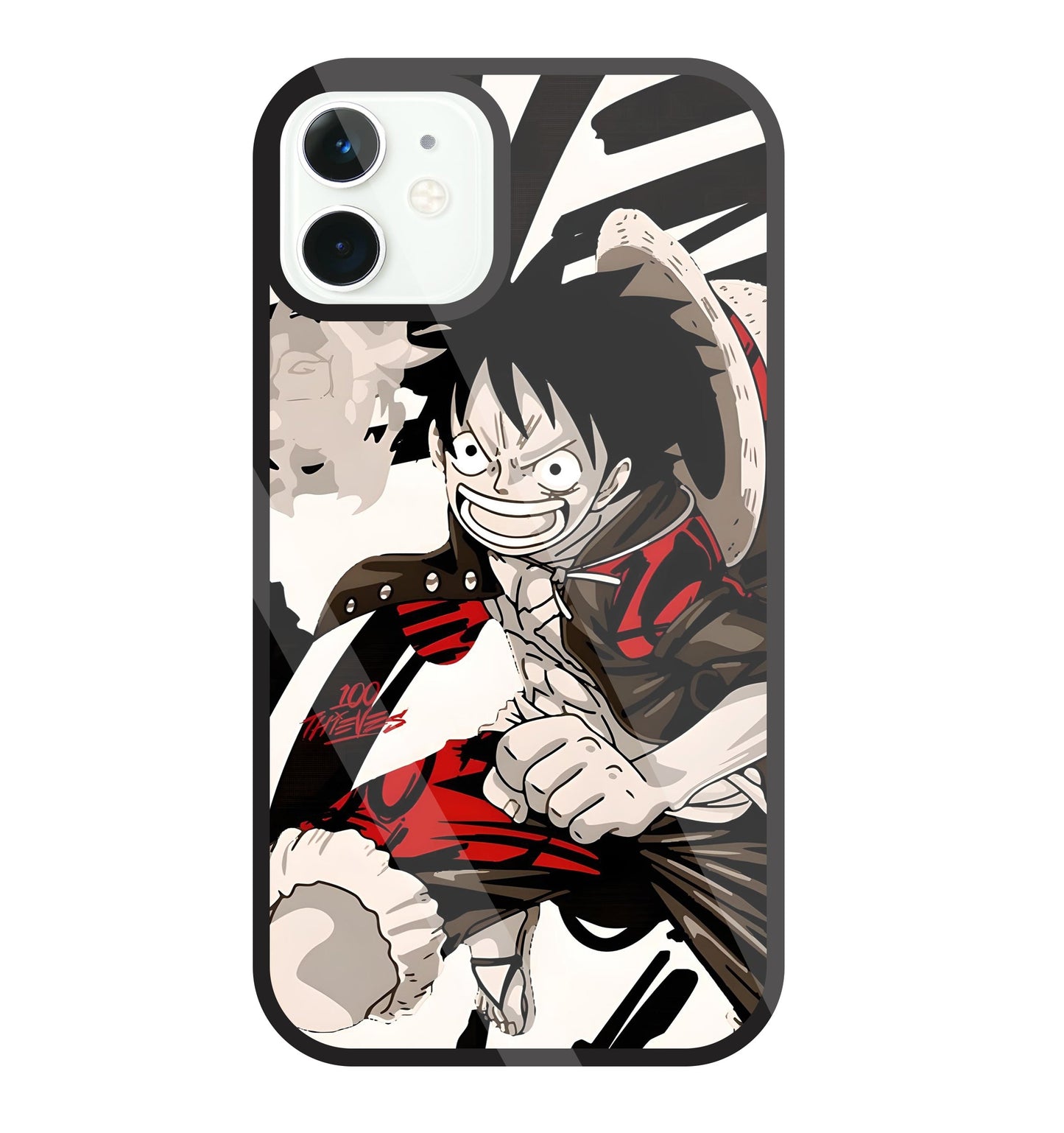 Angry Luffy Glass Case For Apple iPhone 11