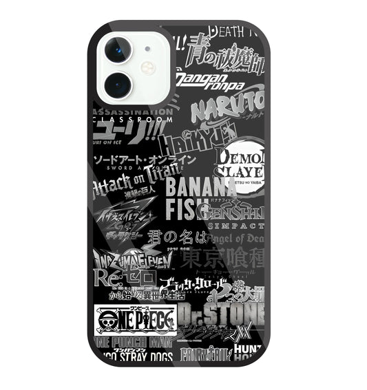 Anime Symbol Glass Case For Apple iPhone 11