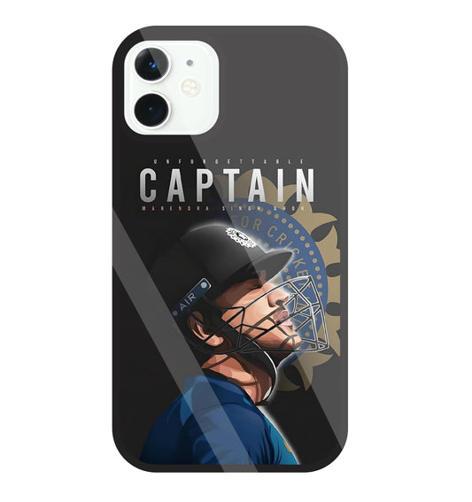 Captain MS Dhoni Glass Case For Apple iPhone 11