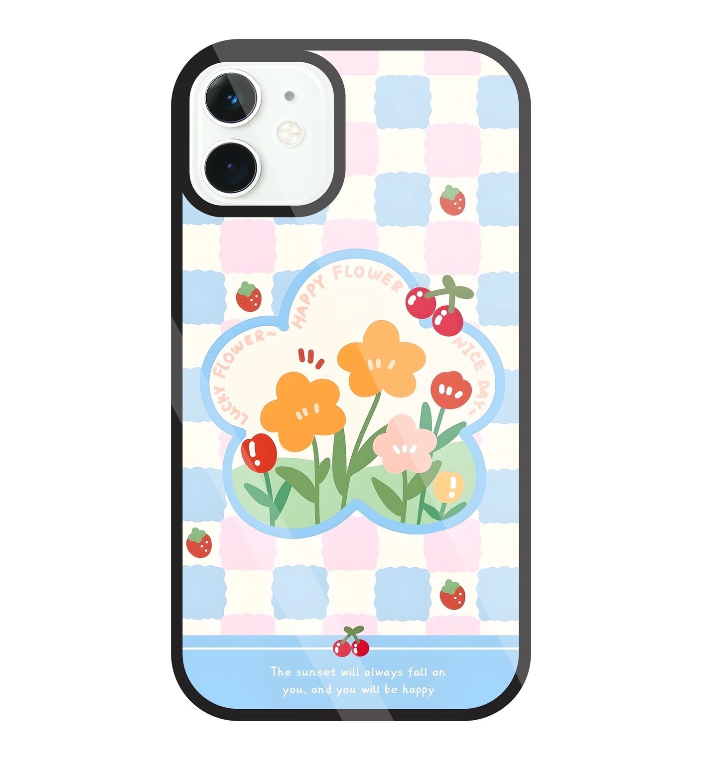 Cherry Blossom Glass Case For Apple iPhone 11