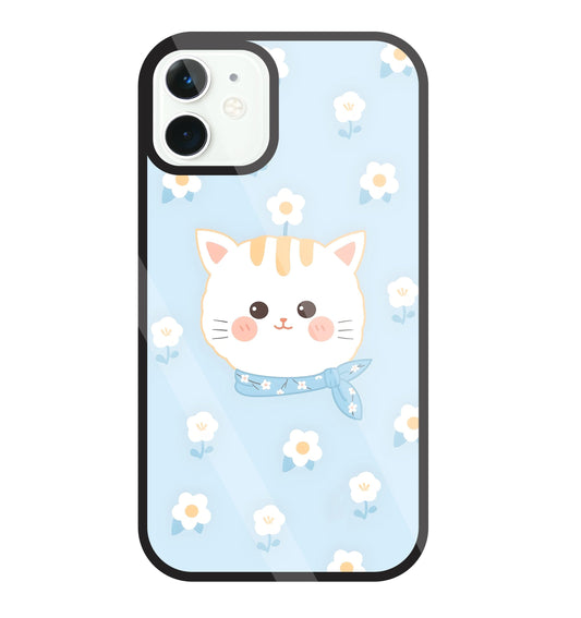 Cute Kitten Glass Case For Apple iPhone 11