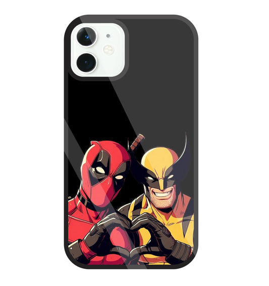 Deadpool And Wolverine Glass Case For Apple iPhone 11