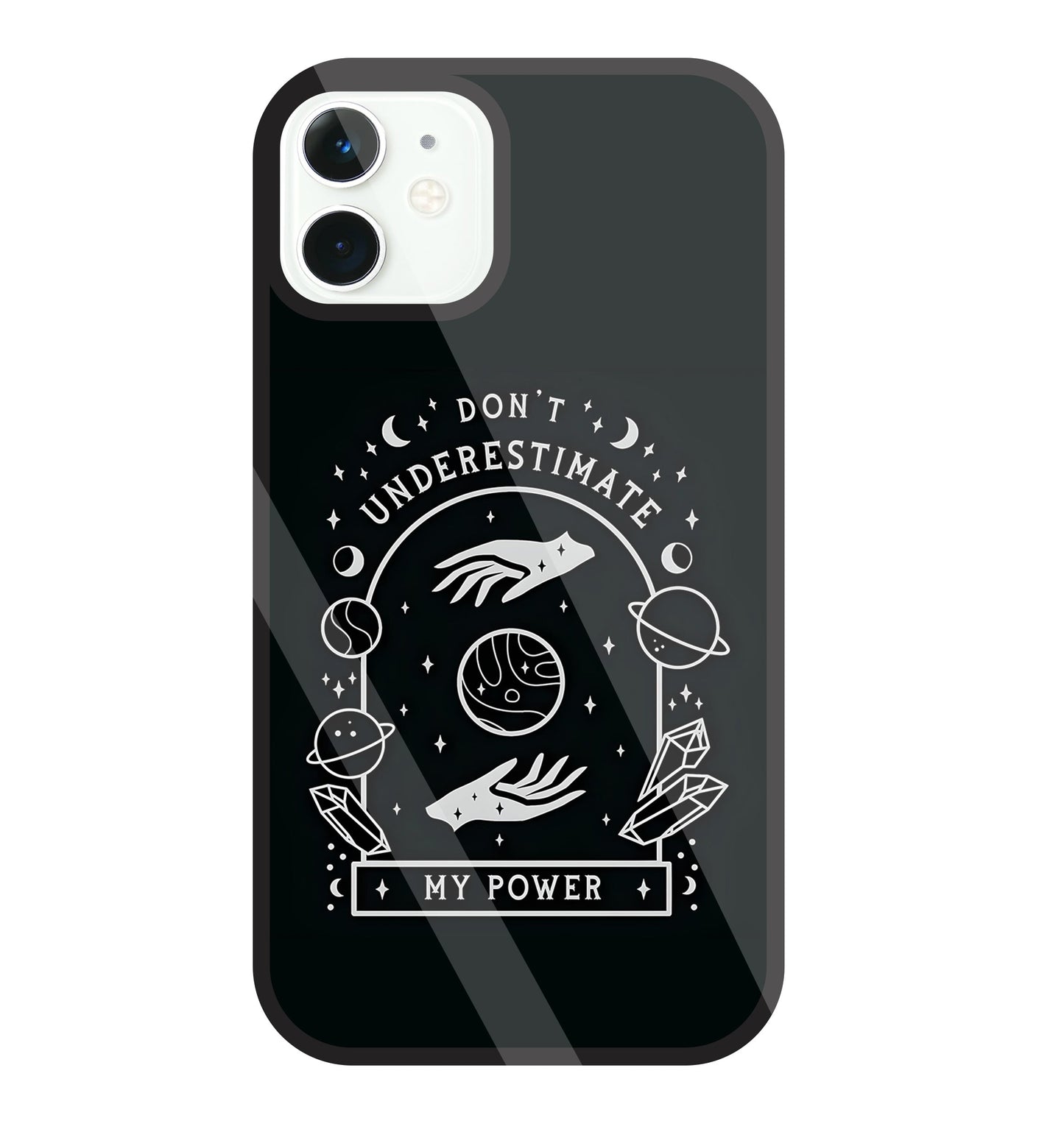 Don't Underestimate My Power Glass Case For Apple iPhone 11