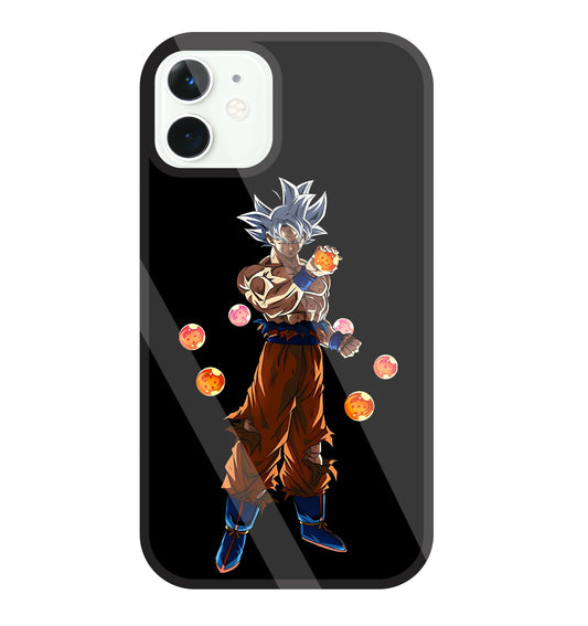 Goku With Dragon Balls Glass Case For Apple iPhone 11