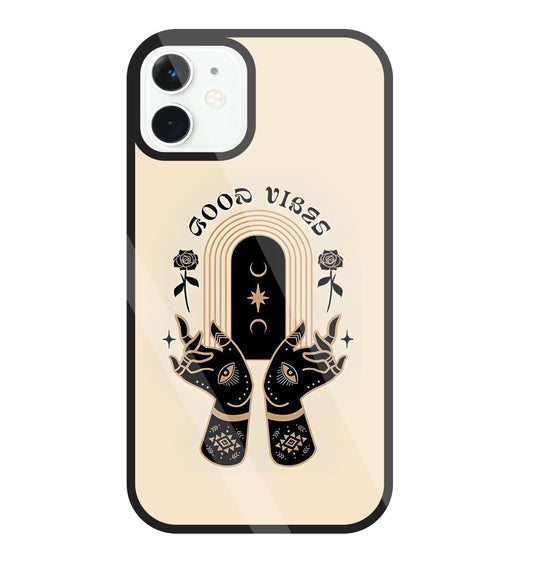 Good Vibes Hands Glass Case For Apple iPhone 11