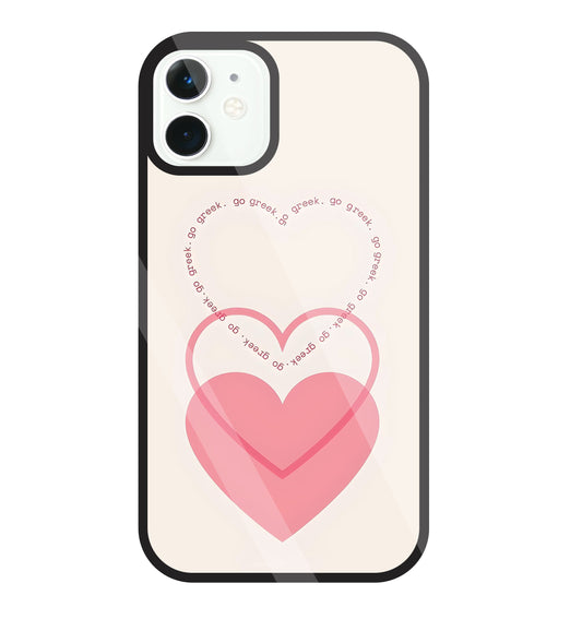 Heart Glass Case For Apple iPhone 11