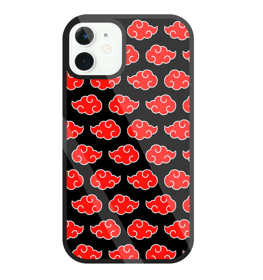 Japanese Clouds Seamless Pattern Glass Case For Apple iPhone 11