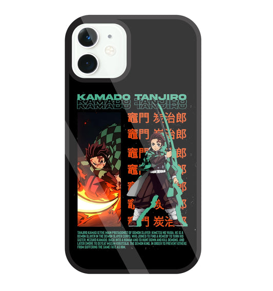 Kamado Tanjiro Glass Case For Apple iPhone 11