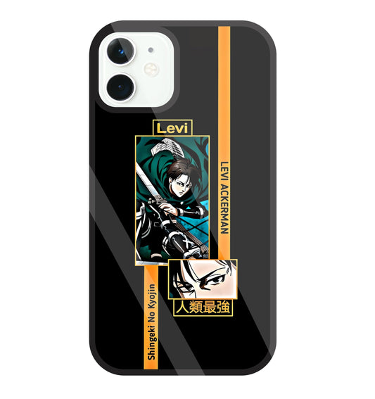 Levi Anime Glass Case For Apple iPhone 11