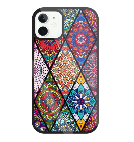 Mandala Patterns Colourful Glass Case For Apple iPhone 11