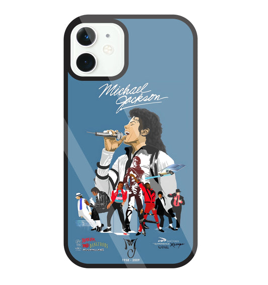 Michael Jackson Mashup Glass Case For Apple iPhone 11