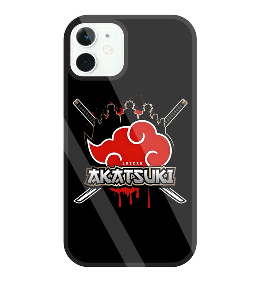 Naruto - Akatsuki Glass Case For Apple iPhone 11