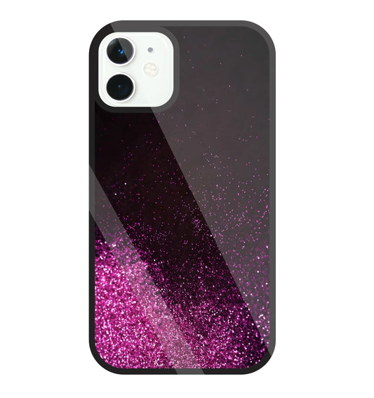 Pink Glitters Glass Case For Apple iPhone 11