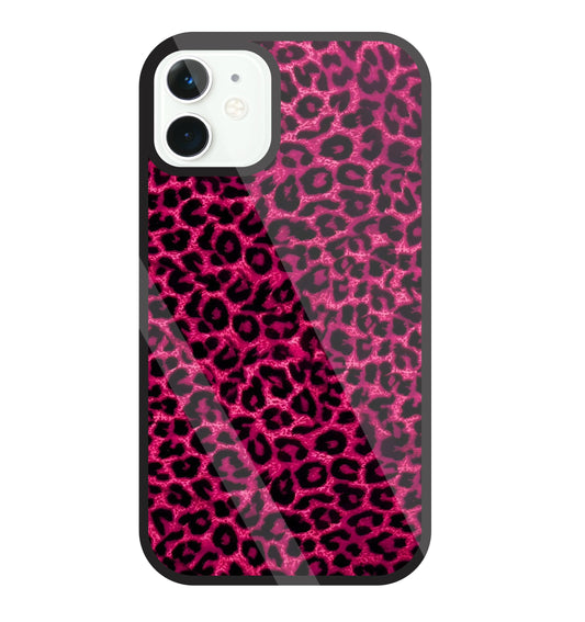 Pink Leopard Glass Case For Apple iPhone 11