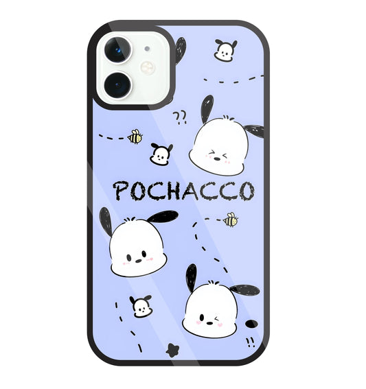 Pochacco Puppy Levender Glass Case For Apple iPhone 11