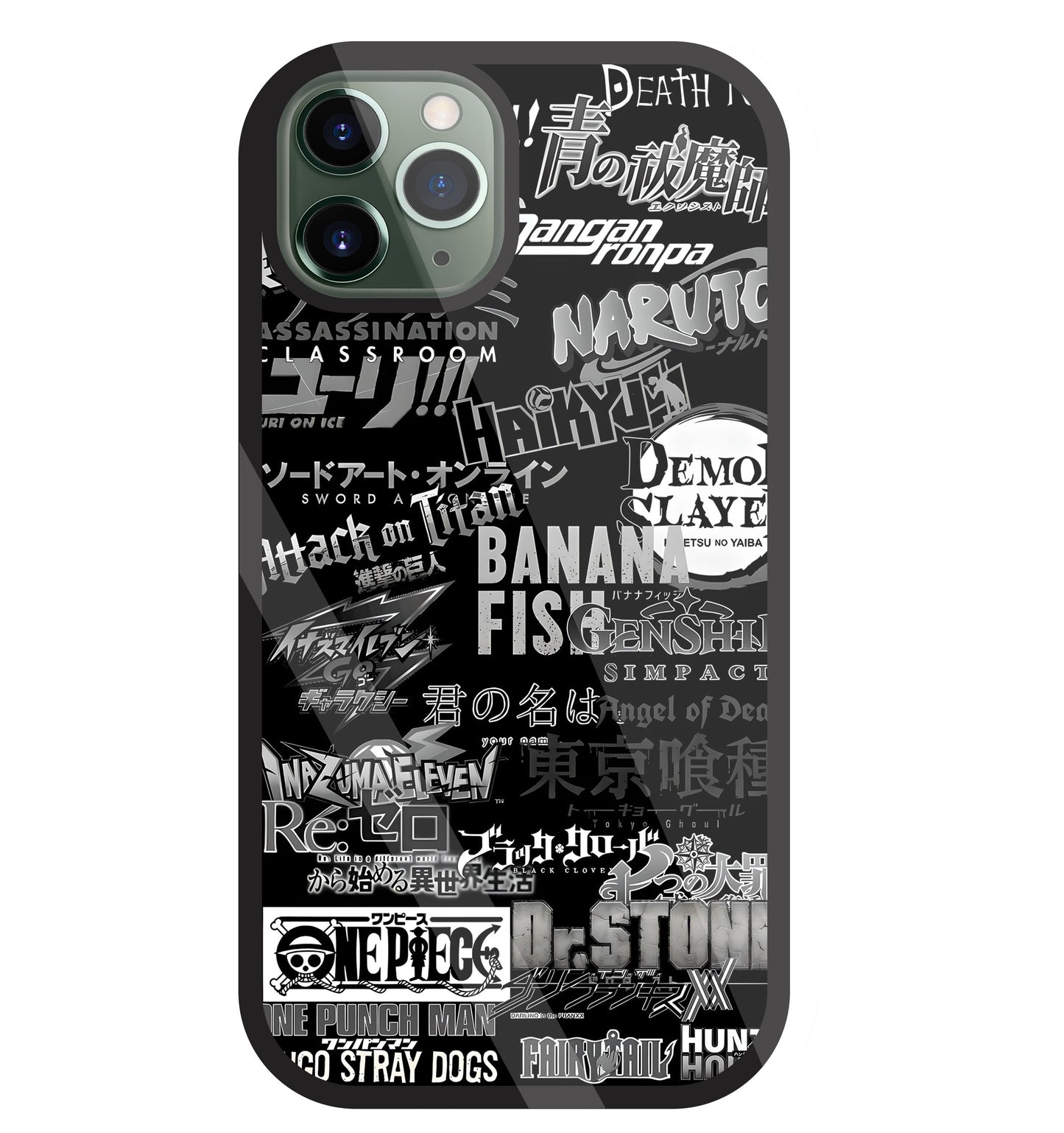 Anime Symbol Glass Case For Apple iPhone 11 Pro