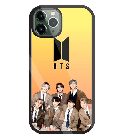 BTS Crew Glass Case For Apple iPhone 11 Pro