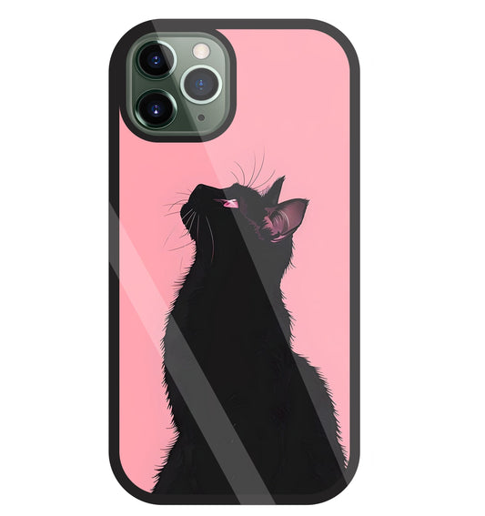 Black Cat Glass Case For Apple iPhone 11 Pro