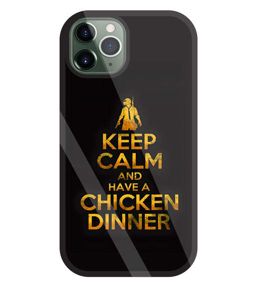 Chicken Dinner Glass Case For Apple iPhone 11 Pro