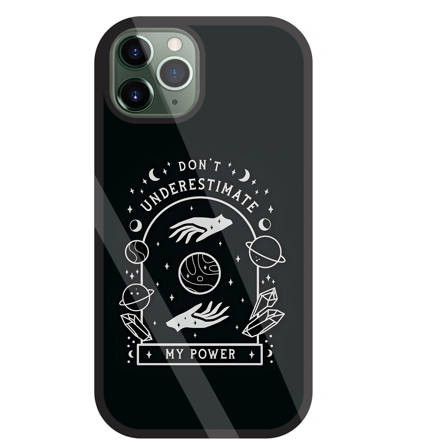 Don't Underestimate My Power Glass Case For Apple iPhone 11 Pro