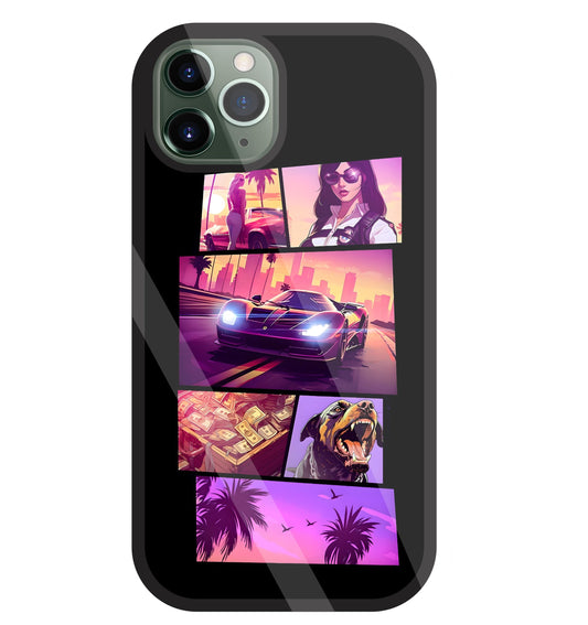 GTA 6 Glass Case For Apple iPhone 11 Pro
