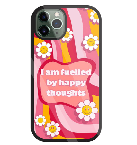 Happy Thoughts Glass Case For Apple iPhone 11 Pro