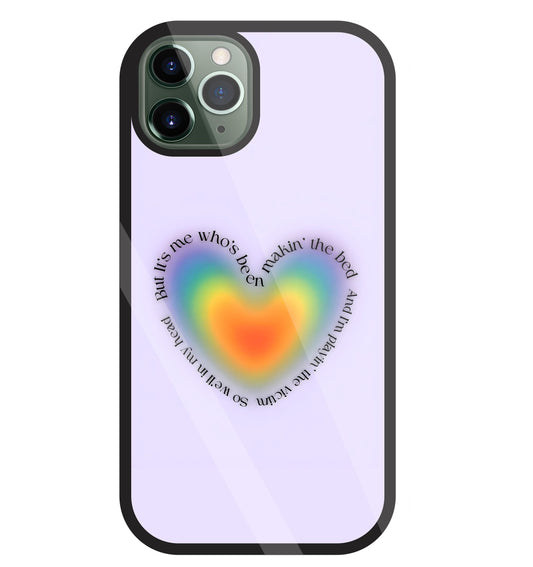 Heart With Neon Colour Glass Case For Apple iPhone 11 Pro
