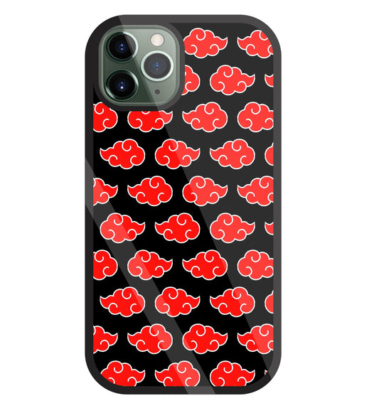 Japanese Clouds Seamless Pattern Glass Case For Apple iPhone 11 Pro