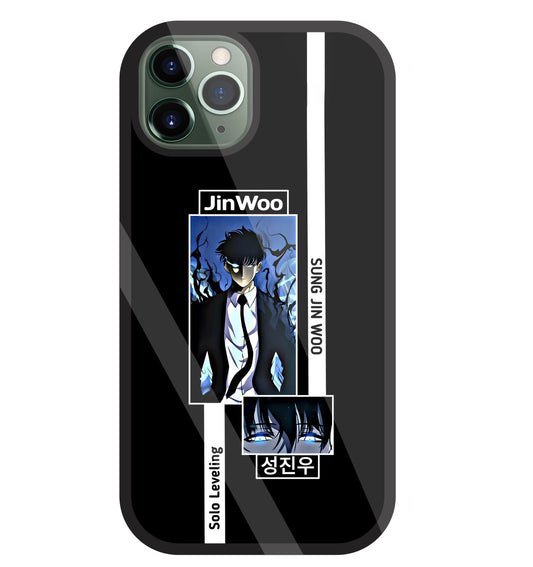 Jin Woo Sung Anime Glass Case For Apple iPhone 11 Pro
