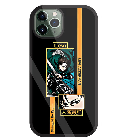 Levi Anime Glass Case For Apple iPhone 11 Pro