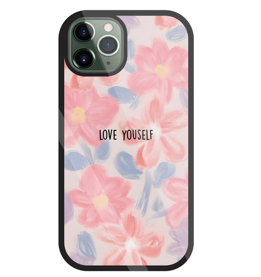 Love Yourself Glass Case For Apple iPhone 11 Pro
