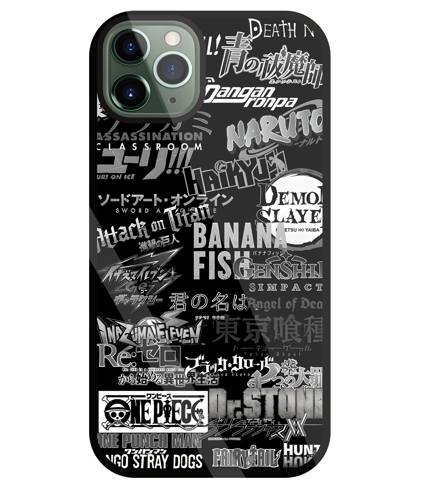 Anime Symbol Glass Case For Apple iPhone 11 Pro Max