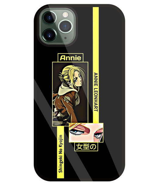 Annie Attack on Titan  Glass Case For Apple iPhone 11 Pro Max