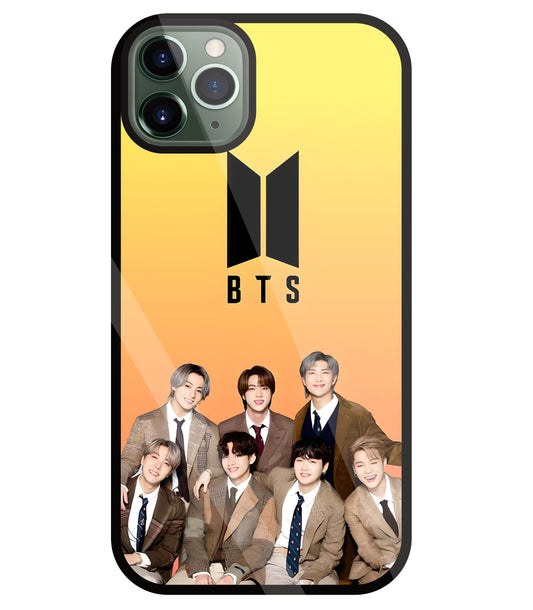 BTS Crew Glass Case For Apple iPhone 11 Pro Max