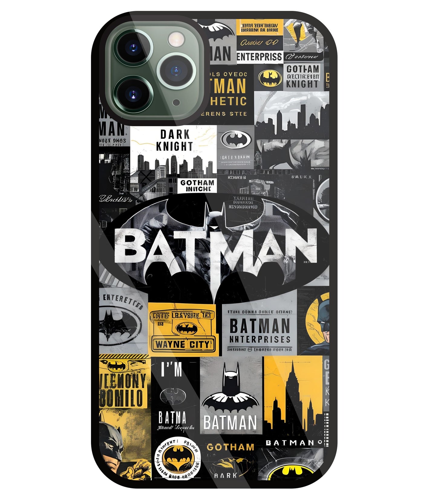 Batman Mashup Glass Case For Apple iPhone 11 Pro Max