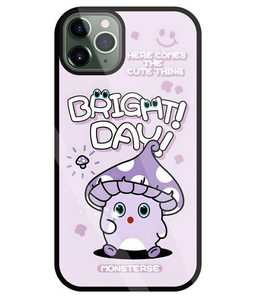 Bright Day Purple Monster Glass Case For Apple iPhone 11 Pro Max
