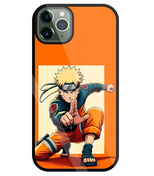 Cute Naruto Glass Case For Apple iPhone 11 Pro Max