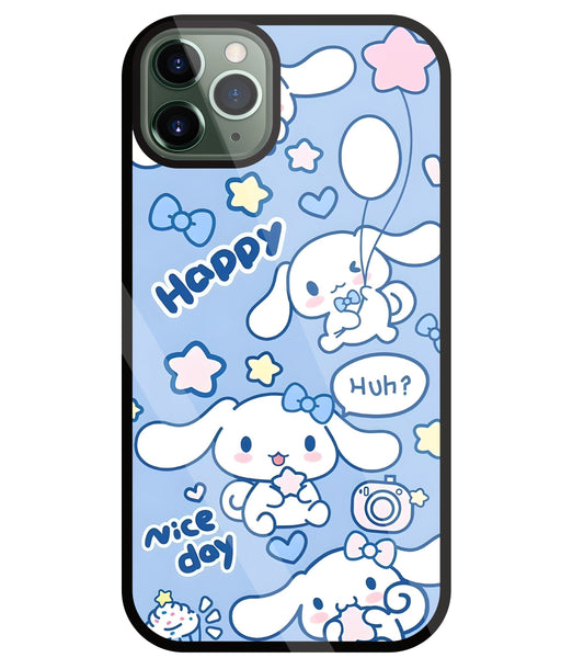Cute Puppy Girl Glass Case For Apple iPhone 11 Pro Max