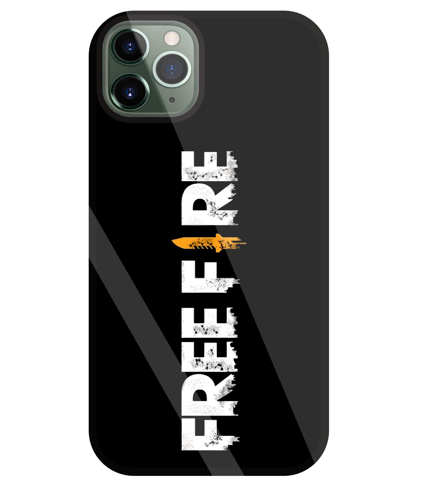Free Fire Glass Case For Apple iPhone 11 Pro Max